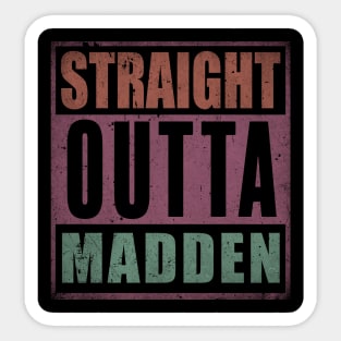 Classic Name Madden Color Styles Christmas 70s 80s 90s Sticker